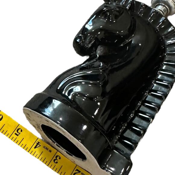 Vintage MCM Haeger Horse Head Matching Lamp Set - Picture 9 of 9